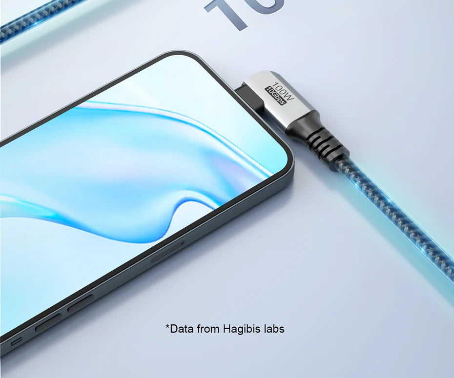 Hagibis USB C to USB C Cable USB 3.2 Gen 2 Type C Cable 10Gbps 4K 60Hz Video 100W Fast Charging for iPhone 17 Macbook Pro iPad