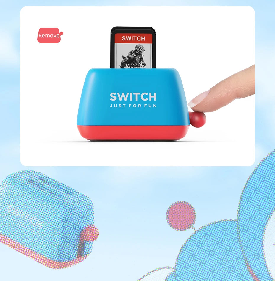 Hagibis Switch Game Card Case for Nintendo Switch Lite/ OLED Toaster Storage Holder Cute Portable Creativity Protective cover