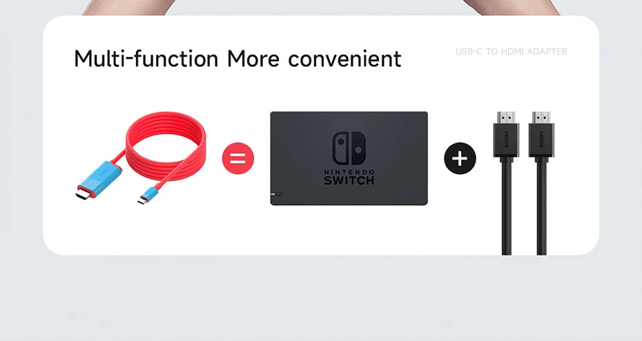 Hagibis Switch Dock for Nintendo Switch/OLED USB C to HDMI-Compatible Cable Adapter 4K60Hz 100W PD for Laptop SteamDeck ROG Ally