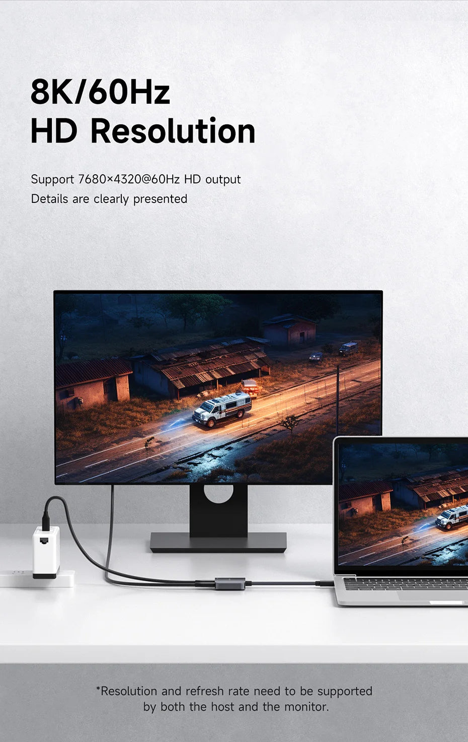 Hagibis AR Glasses Adapter USB C to Glasses and Charging Converter USB-C Hub Charge and Play For Switch Rokid/Xreal/RayNeo Air