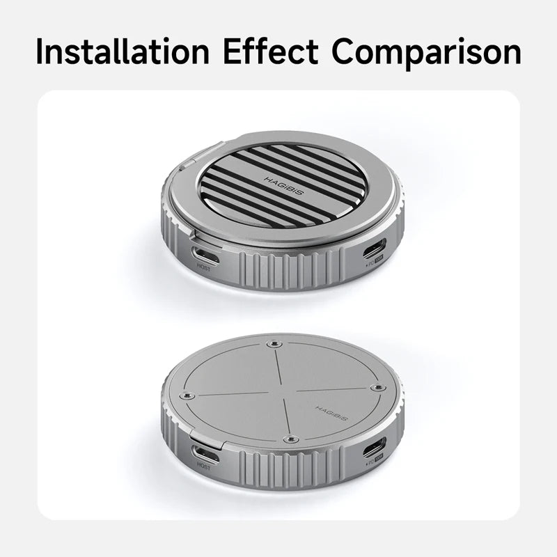 Hagibis Heatsink Heat Dissipation Fins Cover Desktop Stand Magsafe Double Sided Magnetic Only Accessories for MC100/MC100 Pro - Intechlegent