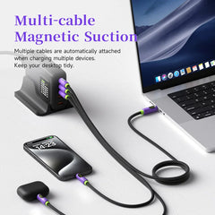 Hagibis Magnetic USB C to USB C Cable With LED Display USB C Charger Cable Type-c PD 240W Fast Charging Cord For iPhone 16/15 - Intechlegent