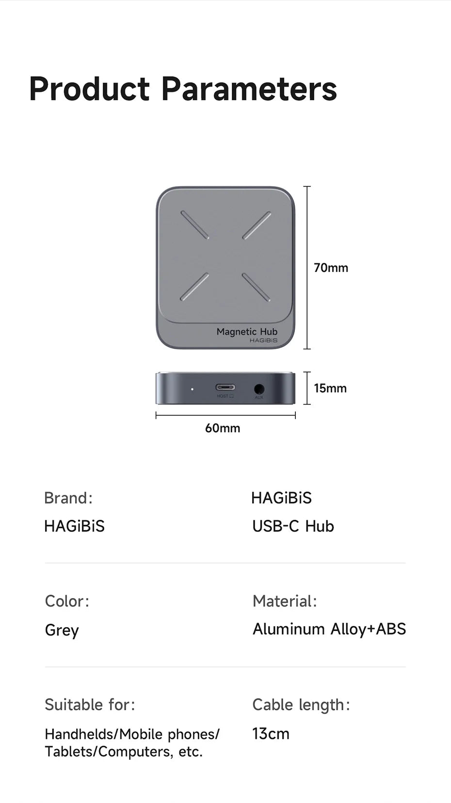 Hagibis Magnetic Card Reader SD4.0 312MB/s USB-C to SD MicroSD TF Memory Card Magnet HUB UHS-II for Laptop Phone Macbook Camera - Intechlegent