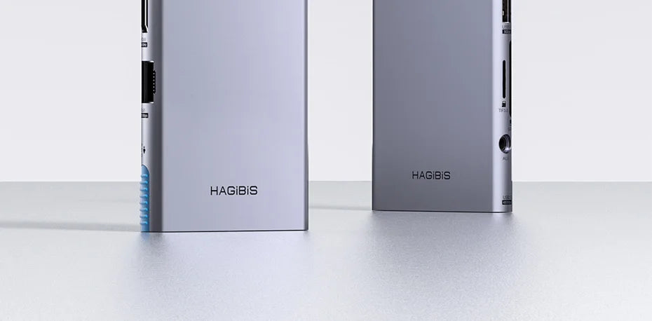 Hagibis USB C Hub With LCD Display Type C Multiport Adapter 4K HDMI-Compatible 100W PD Gigabit Ethernet For Macbook Pro iPad HP - Intechlegent