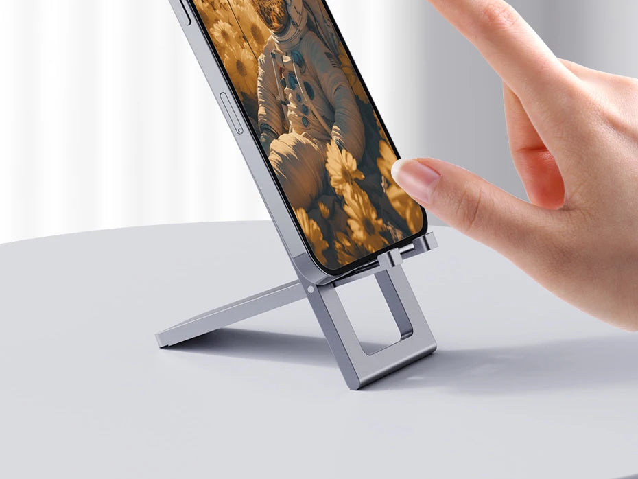 Hagibis Cell Phone Desktop Holder Foldable Metal Phone Stand 5 in 1 Creative bottle opener for iPhone 15/16/17 Pro Max Samsung