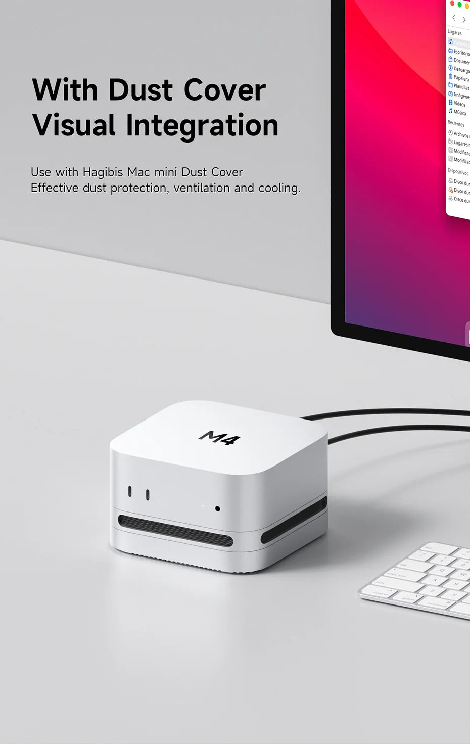 Hagibis USB4 Hard Drive Enclosure 40Gbps M.2 NVMe SSD Case for Mac mini M4/M4 Pro Compatible with Thunderbolt 5/4 External SSD - Intechlegent