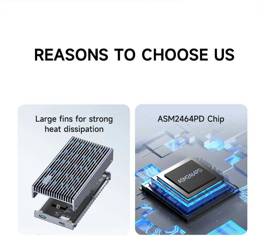 Hagibis 40Gbps USB4 M.2 NVMe SSD Enclosure With LED Display USB4 Cable for Thunderbolt 4/3 USB 3.2/3.1/3.0 B+M M-Key SSD Case
