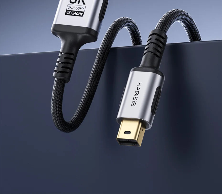 Hagibis Mini DisplayPort to DisplayPort 1.4 Cable Bi-Directional Mini DP to DP 8K@60Hz 4K@240Hz Compatible with Thunderbolt 2
