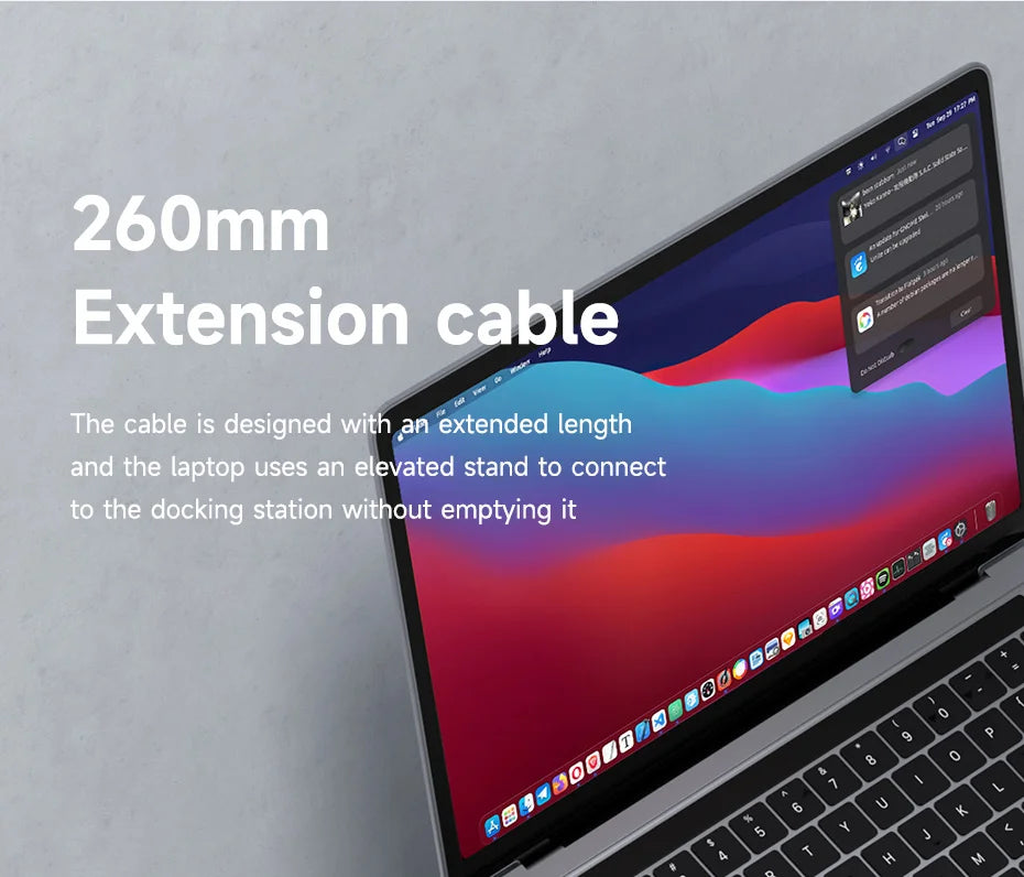 Hagibis USB C HUB Type-C Individual On/Off Switches Docking Station with 100W PD 4K HDMI-Compatible RJ45 for Laptops Macbook Pro