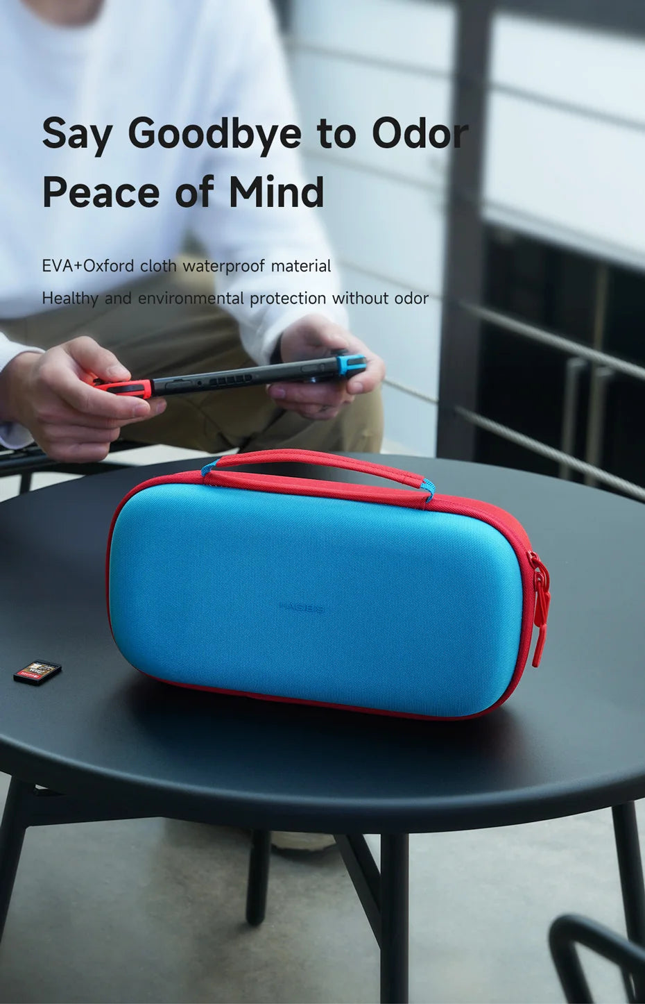 Hagibis Switch Carrying Case for Nintendo Switch /OLED with Game Cartridges Portable Carrying Travel Bag for Swtich Accessories - Intechlegent