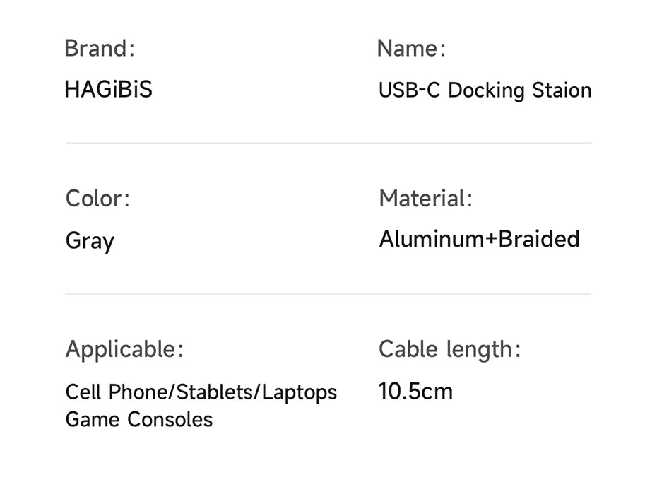 Hagibis USB C Hub With LCD Display Type C Multiport Adapter 4K HDMI-Compatible 100W PD Gigabit Ethernet For Macbook Pro iPad HP - Intechlegent