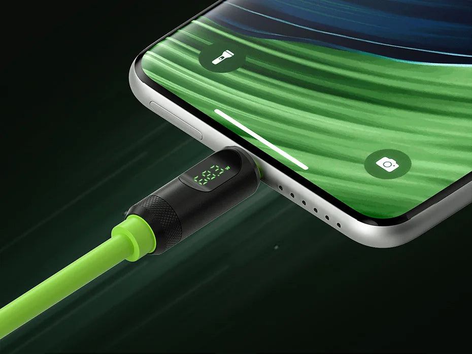 Hagibis Short USB C to USB C Cable PD 240W 40Gbps Fast Charging Cord With LED Display Compatible with Thunderbolt 4/3 iPhone 16 - Intechlegent