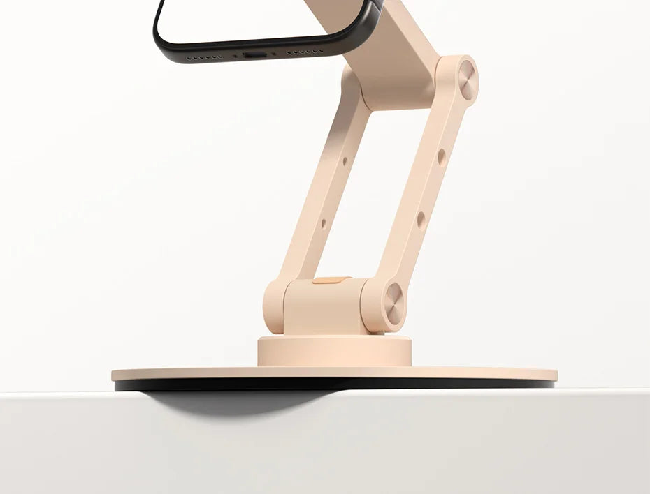 Hagibis Magnetic Phone Stand for MagSafe 360° Rotation Foldable Desk Phone Holder Height Adjustable for iPhone 17 Pro Max 16 15