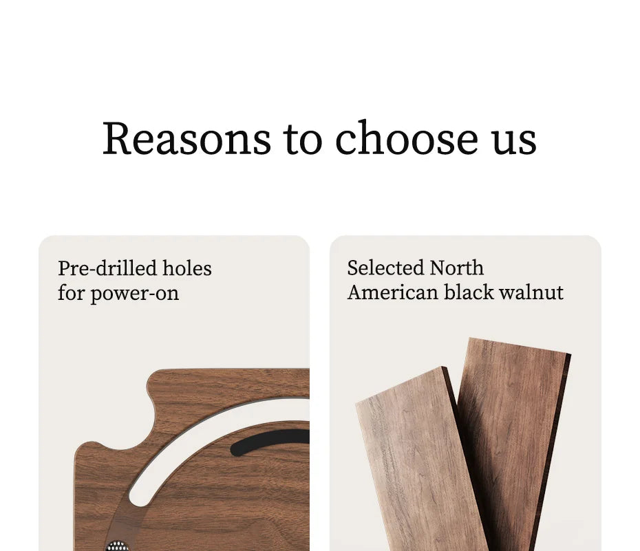 Hagibis Desktop Stand for Mac mini M4/M4 Pro 2024 Dustproof Walnut Wood Base Heat Dissipation Holder Solid Wood Bracket Cooling