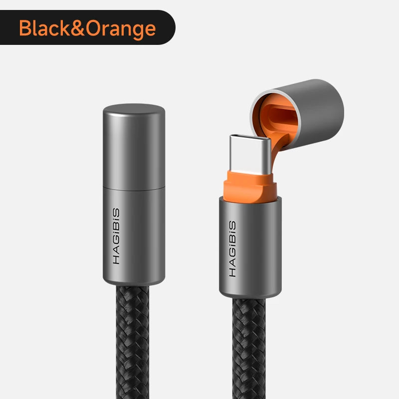 Hagibis USB C to USB C Cable With Protective Cap 240W Type C Cable PD 3.1 Fast Charging Cord for iPhone 16 15 Macbook Pro iPad - Intechlegent