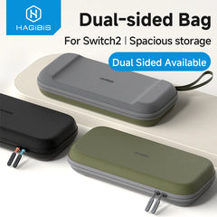 Hagibis Carrying Case for Nintendo Switch 2 Hard Shell Portable Travel Pouch Dual-sided Bag for NS Accessories10 Game Cartridges