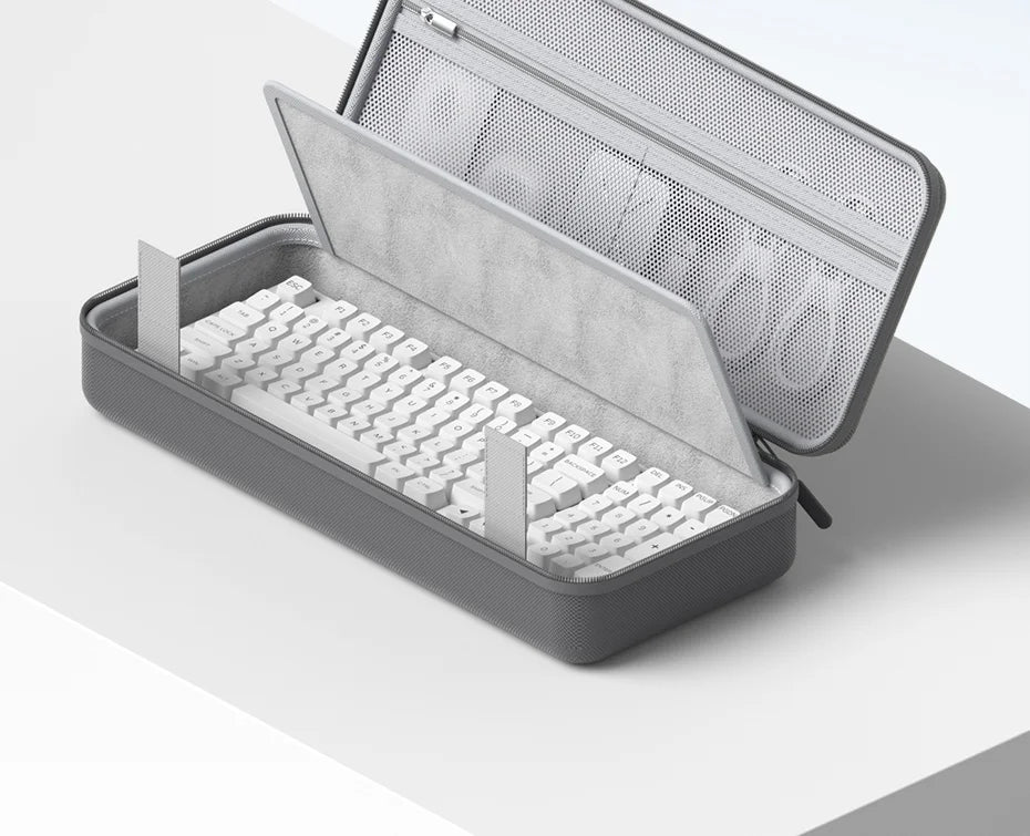 Hagibis Keyboard Portable Carrying Case 68/87 Keys EVA Travel Pouch Electronic Organizer Travel Case Bag Hardshell Shockproof