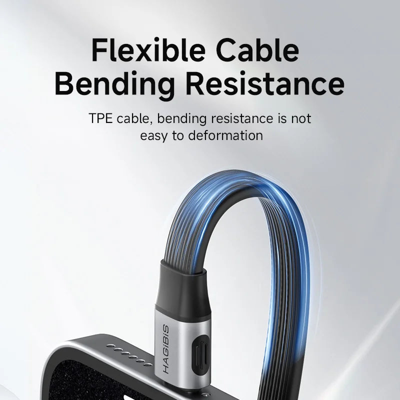 Hagibis Short USB C to USB C Full Function Cable USB4 V2 Date Cable 80Gbps 8K PD 240W Cord for Thunderbolt 4/5 iPhone Laptop SSD - Intechlegent