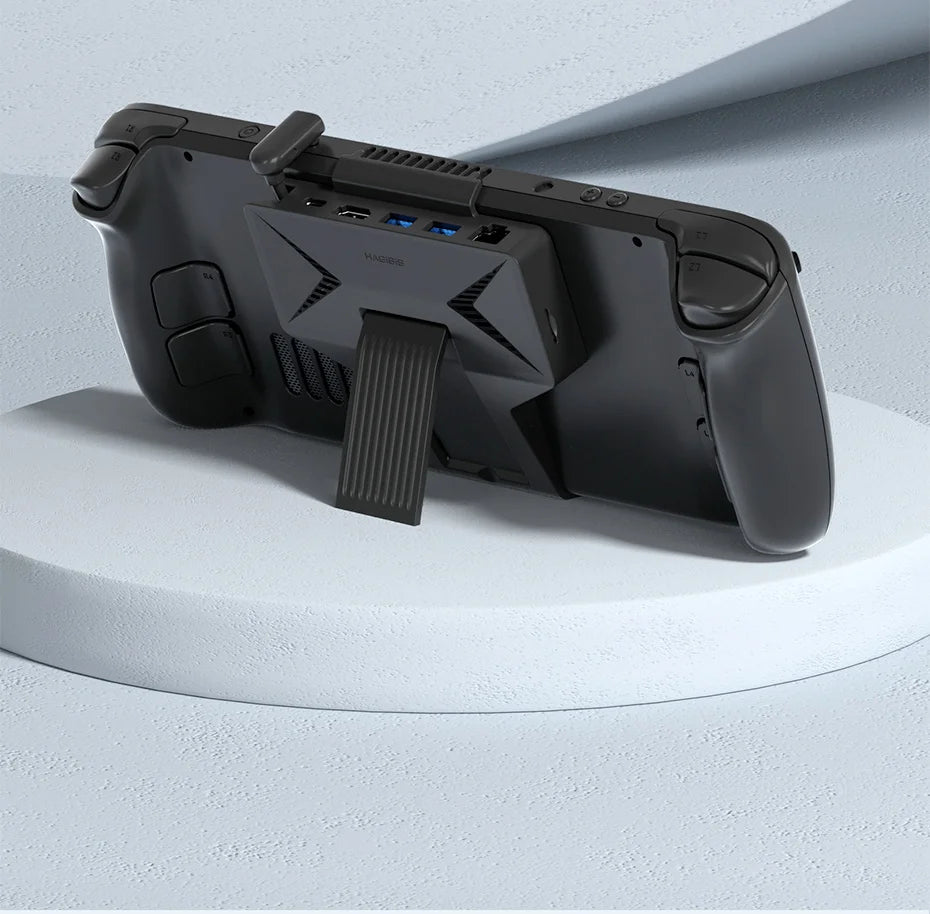 Hagibis 6 in 1 Steam Deck Docking Station Dock Holder Hub OLED USB C to RJ45 4K60HZ HDMI Fast Charging Base Handheld Accessories