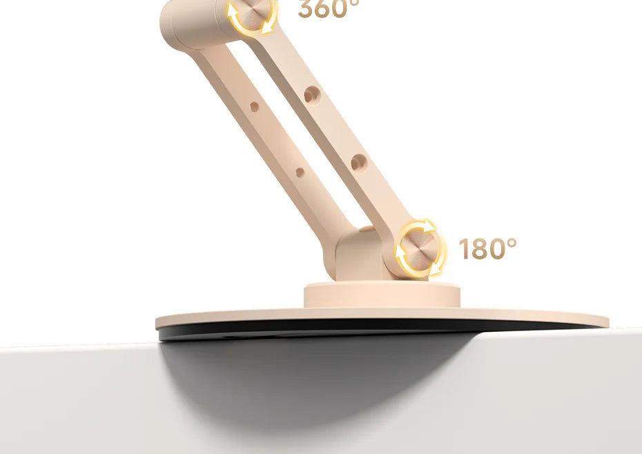 Hagibis Magnetic Phone Stand for MagSafe 360° Rotation Foldable Desk Phone Holder Height Adjustable for iPhone 17 Pro Max 16 15