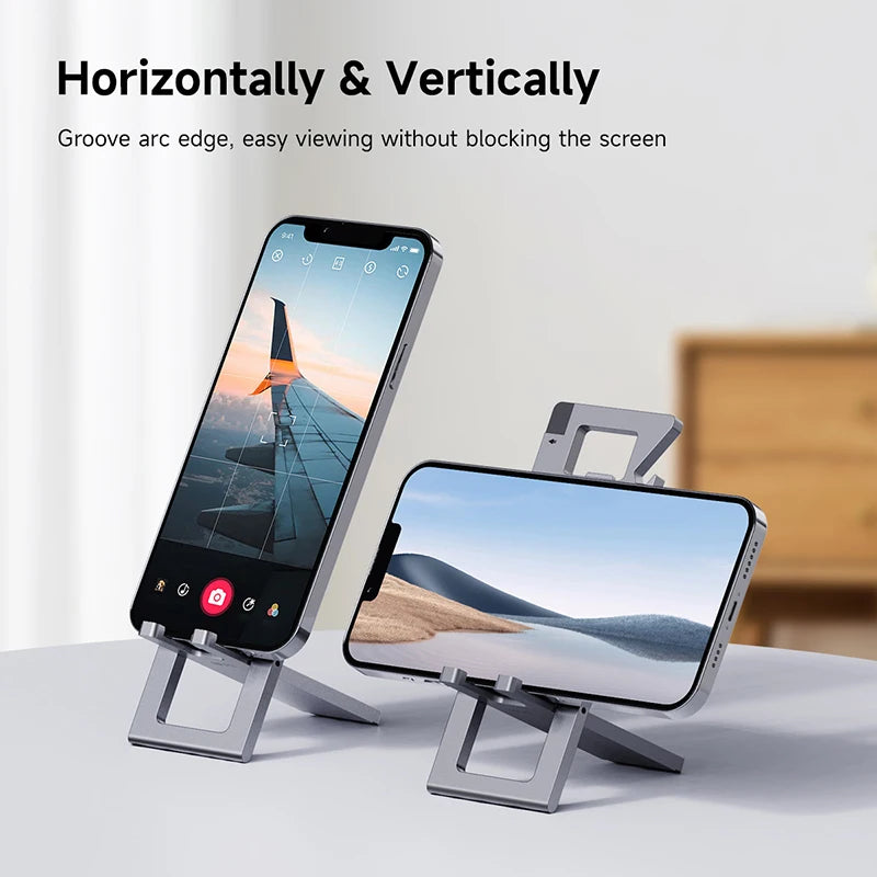 Hagibis Cell Phone Desktop Holder Foldable Metal Phone Stand 5 in 1 Creative bottle opener for iPhone 15/16/17 Pro Max Samsung