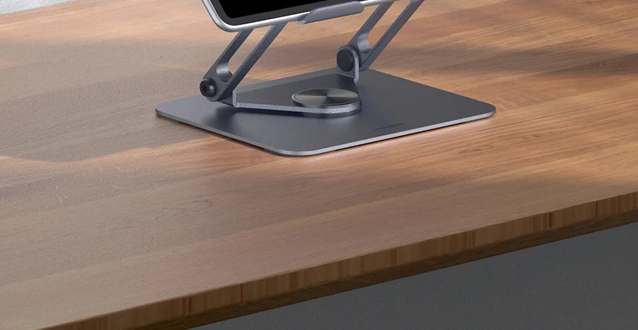 Hagibis 360° Rotating Tablet Stand Adjustable Tablet Holder Dual Rod Support Aluminum Foldable Cradle for iPad Pro Switch ROG - Intechlegent
