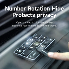 Hagibis Car Temporary Parking Phone Number Plate Parking License Aluminum Creative Parking Telephone Number Card Accessories