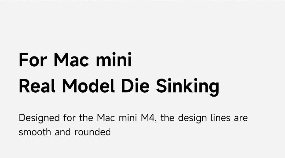 Hagibis Vertical Stand for Mac Mini M4/M4 Pro Aluminum Alloy Laptop Desktop Stand Anti-Slip Adjustable Holder For New Mac mini