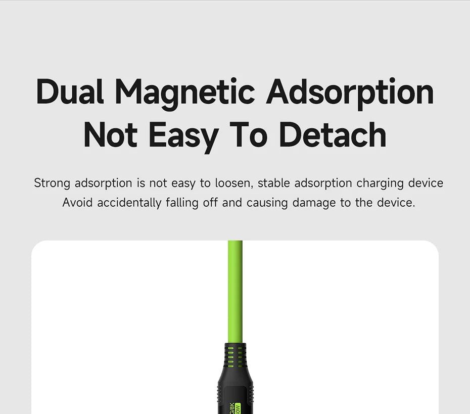 Hagibis USB C Magnetic Fast Charging Cable PD 240W 40Gbps Compatible with Thunderbolt 4/3 Video Cord For Laptop iPhone 17 Tablet