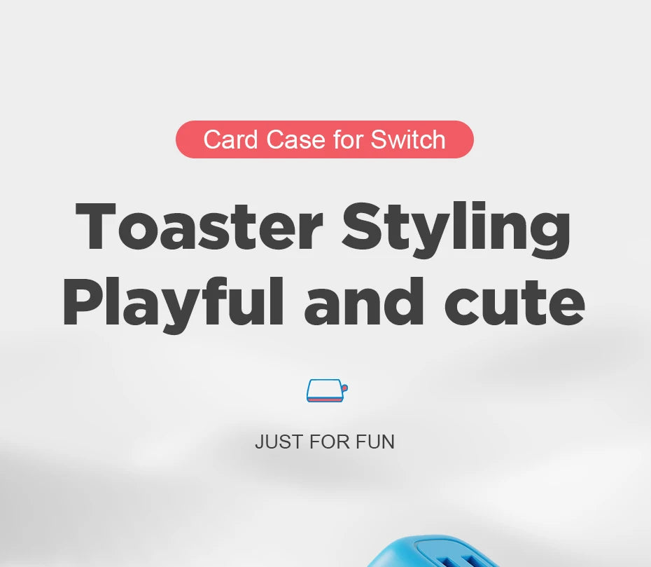 Hagibis Switch Game Card Case for Nintendo Switch Lite/ OLED Toaster Storage Holder Cute Portable Creativity Protective cover