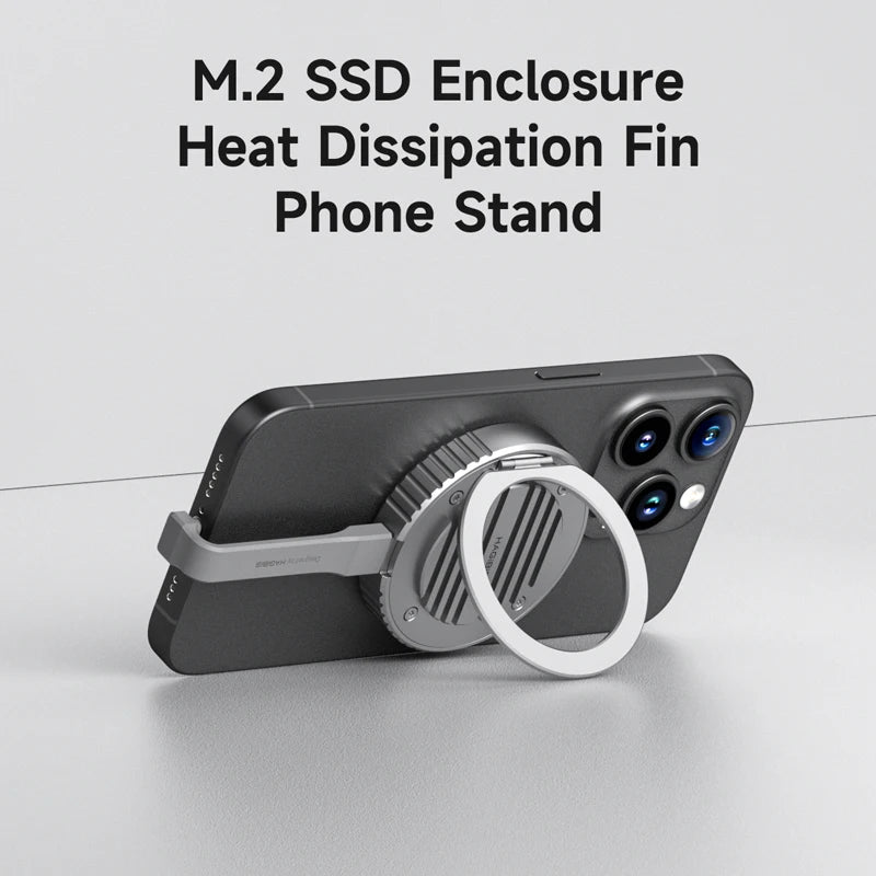 Hagibis Heatsink Heat Dissipation Fins Cover Desktop Stand Magsafe Double Sided Magnetic Only Accessories for MC100/MC100 Pro - Intechlegent
