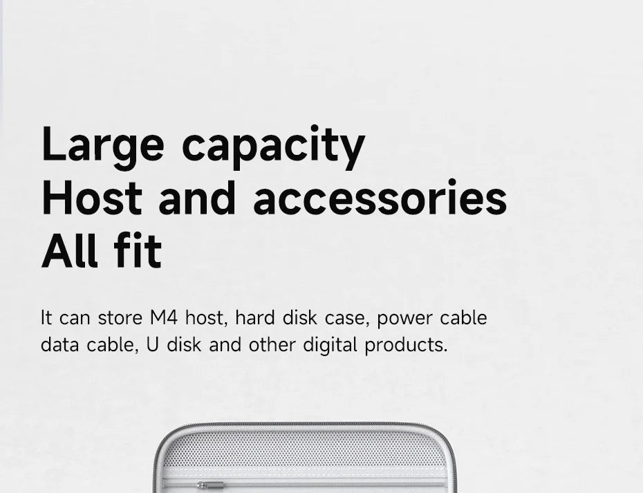 Hagibis Electronic Organizer Travel Case Bag for Mac mini M4/M4 Pro 2024 Portable Carry Case for Cable Charger Mouse Power Bank