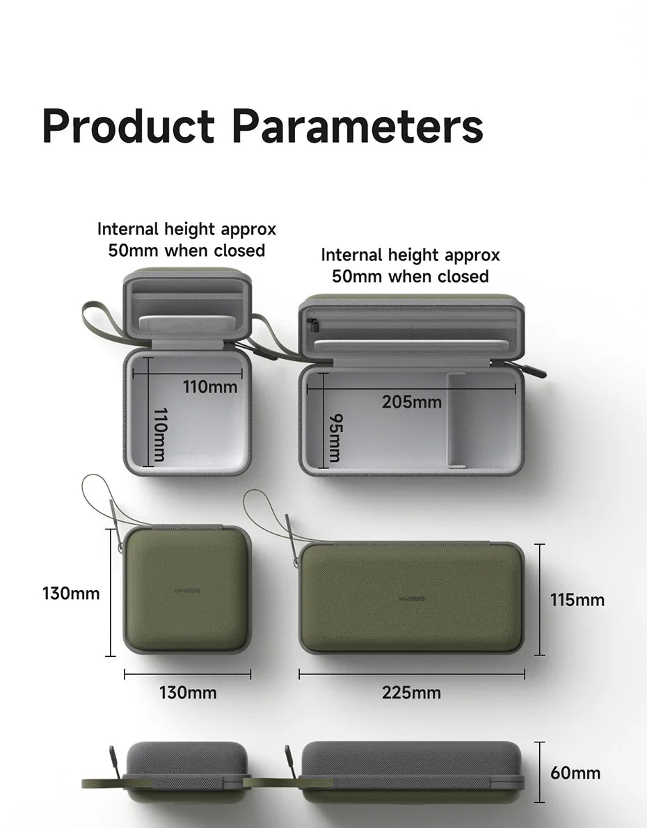 Hagibis Electronic Organizer Travel Cable Organizer Bag Pouch Portable Carry Case for Cable Charger SD Card Mouse Power Bank - Intechlegent