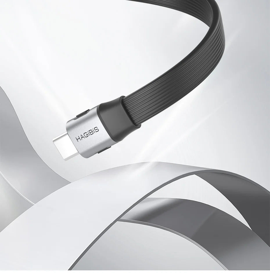 Hagibis Short USB C to USB C Full Function Cable USB4 V2 Date Cable 80Gbps 8K PD 240W Cord for Thunderbolt 4/5 iPhone Laptop SSD - Intechlegent
