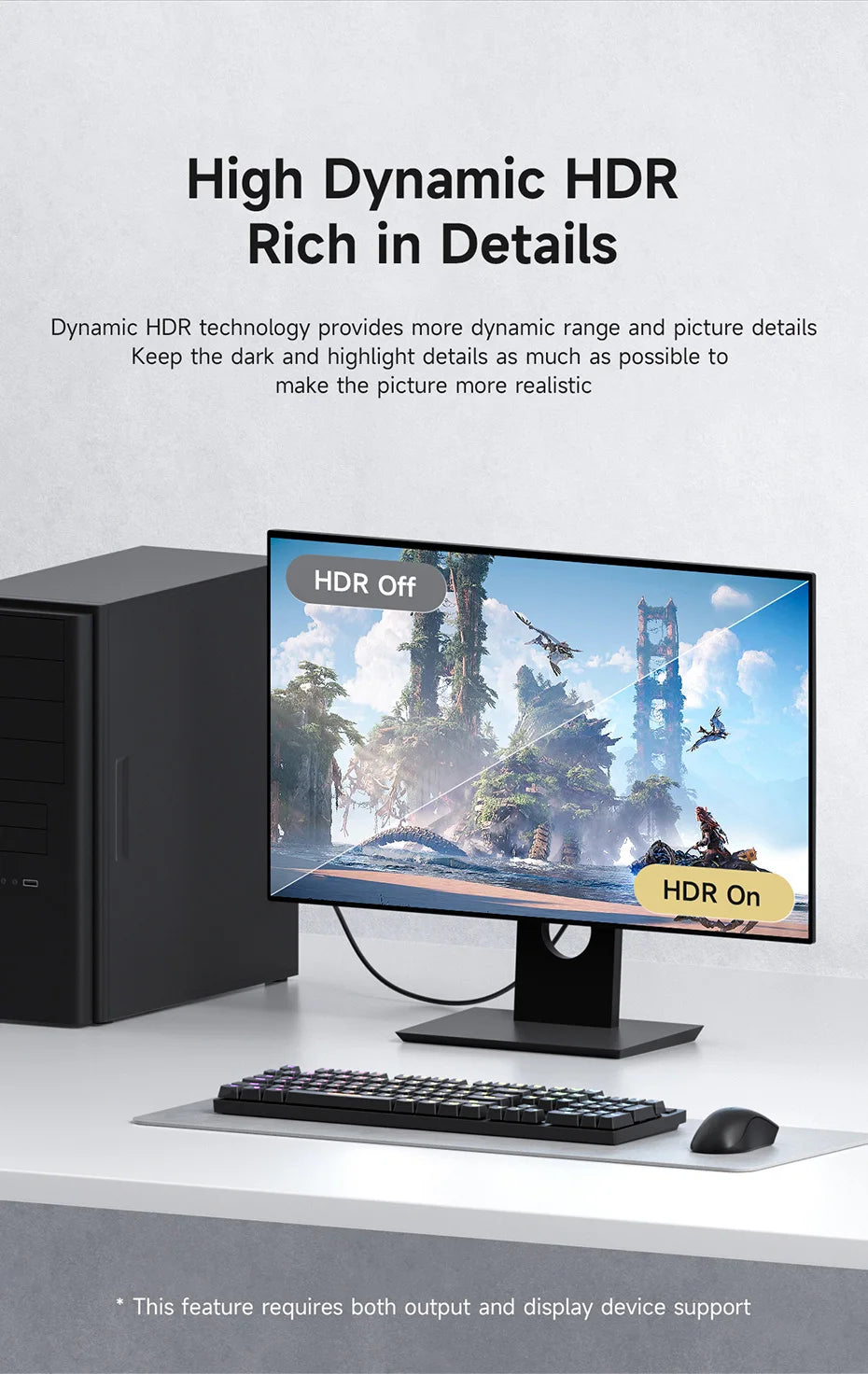Hagibis 8K USB C to DisplayPort 1.4 Cable Super Soft Bi-directional Type-c to DP Cable High Refresh Rate 2K165Hz 4K144Hz 240Hz
