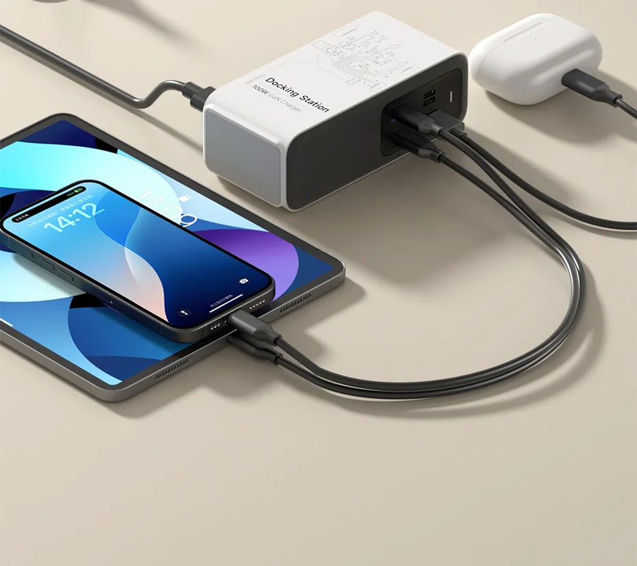 Hagibis 100W GaN Docking Station for Switch ROG Ally Steam Fast Charger 4K Monitor 2.5G Ethernet for Thunderbolt 4/3 Macbook Pro