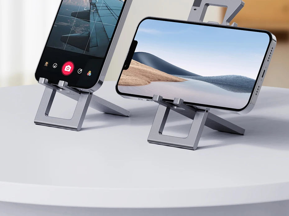 Hagibis Cell Phone Desktop Holder Foldable Metal Phone Stand 5 in 1 Creative bottle opener for iPhone 15/16/17 Pro Max Samsung