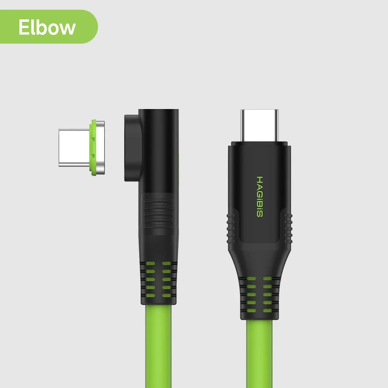 Hagibis USB C Magnetic Fast Charging Cable PD 240W 40Gbps Compatible with Thunderbolt 4/3 Video Cord For Laptop iPhone 17 Tablet