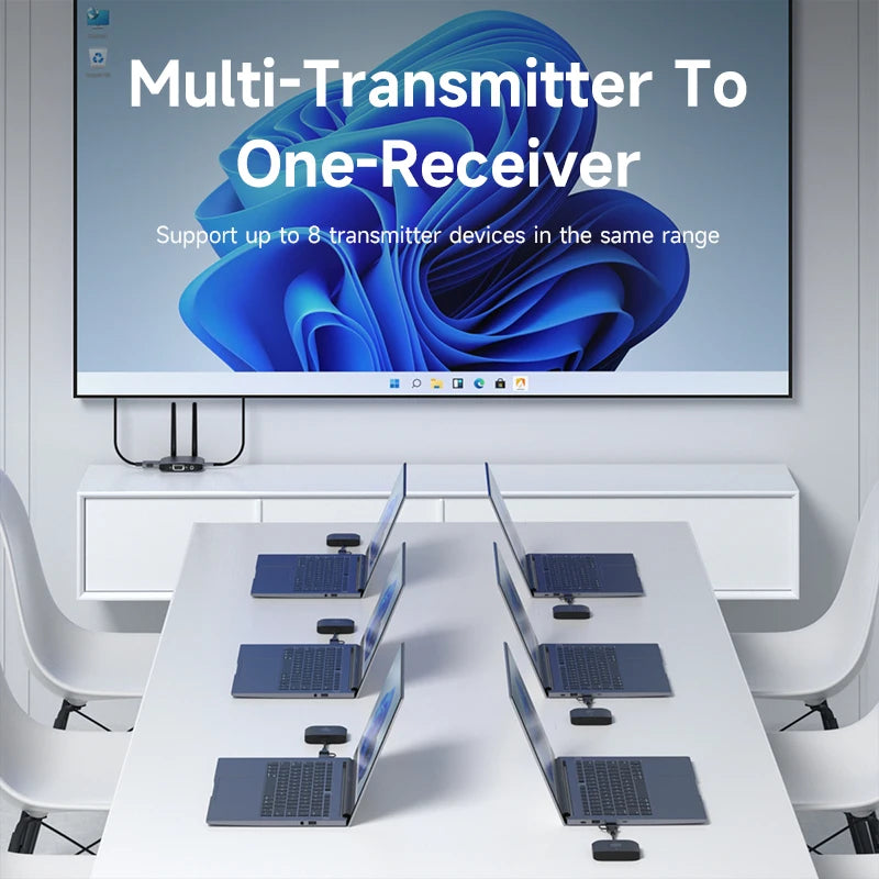 Hagibis Wireless HDMI-compatible Transmitter and Receiver Kit Type-C USB Dual Plug Extender TV Dongle for HD Display Projector - Intechlegent