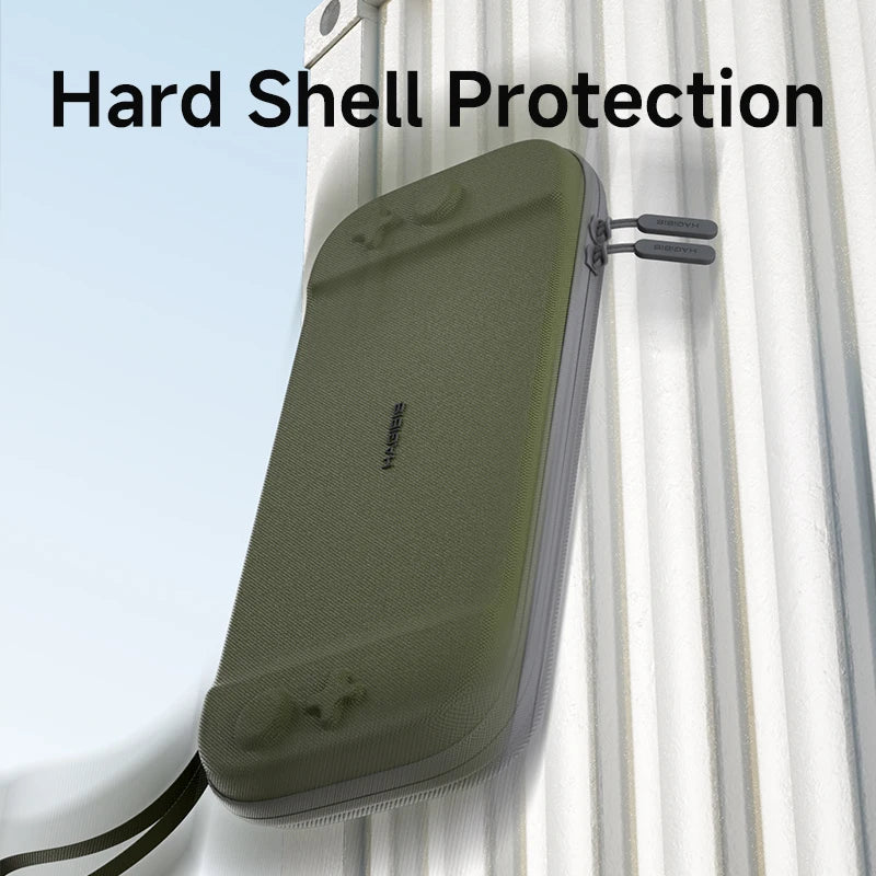 Hagibis Portable Carrying Case for Switch 2 Traveling Bag Hard Shell NS Accessories Protective Cover with 10 Games Cartridges