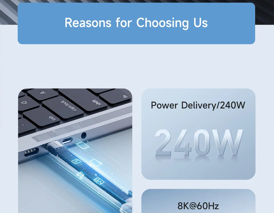Hagibis USB4 Data Cable 40Gbps USB C to Type C Short Cable PD 240W 8K 60Hz for Thunderbolt 3/4 iPhone 17 Pro Max SSD Power Bank