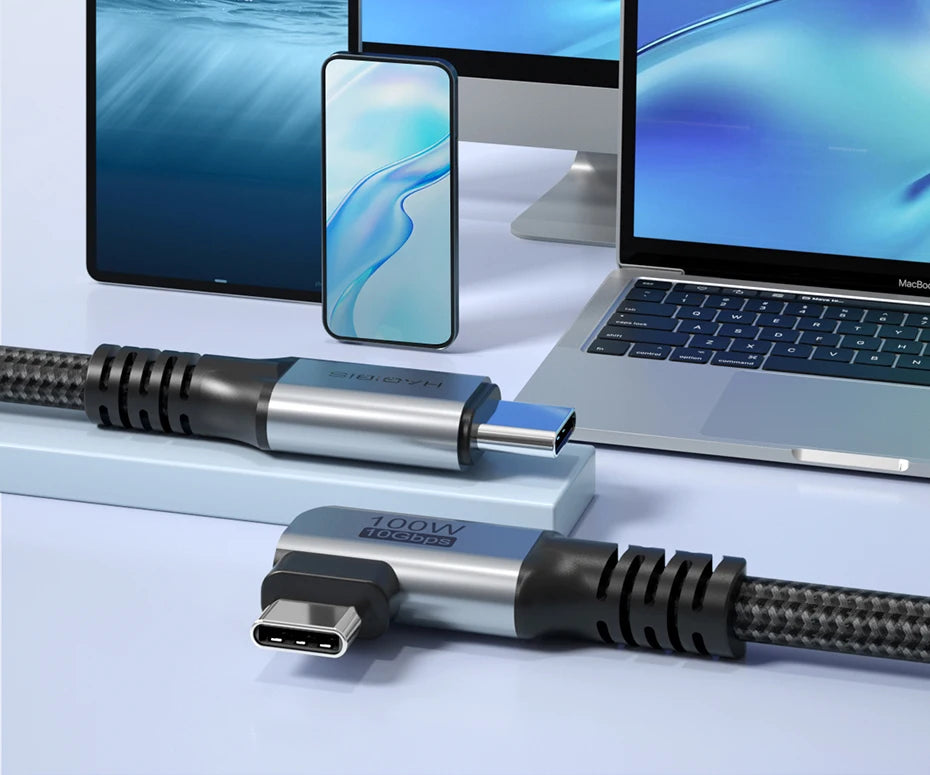 Hagibis USB C to USB C Cable USB 3.2 Gen 2 Type C Cable 10Gbps 4K 60Hz Video 100W Fast Charging for iPhone 17 Macbook Pro iPad