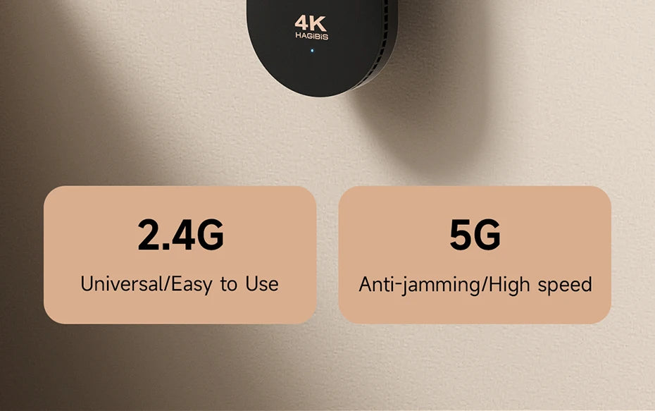Hagibis Wireless HDMI-Compatible Display Dongle Adapter 4K@60Hz Wireless Extender for Laptop PC Smartphone HDTV Projector iOS - Intechlegent
