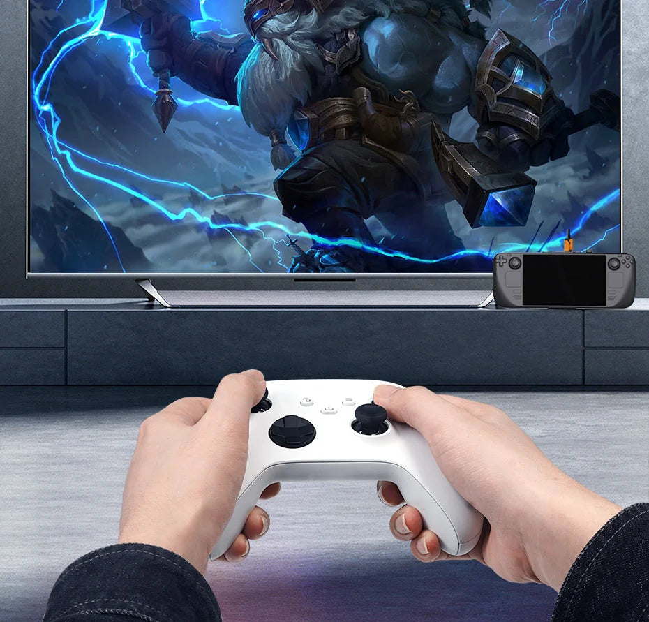 Hagibis 6 in 1 Steam Deck Docking Station Dock Holder Hub OLED USB C to RJ45 4K60HZ HDMI Fast Charging Base Handheld Accessories