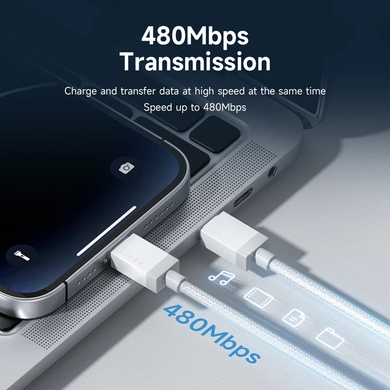 Hagibis USB C Cable 60W C to C Charger Cable Type-c Fast Charging Cord for MacBook Pro Air iPad iPhone 16 Samsung Pixel Tablet - Intechlegent