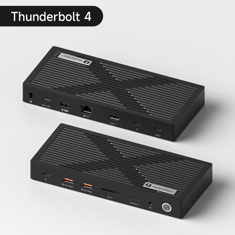 Hagibis Thunderbolt 4 Hub with Dual Monitor 8K/4K Display Dock 40Gbps Docking Station Thunderbolt Certified for Macbook Windows