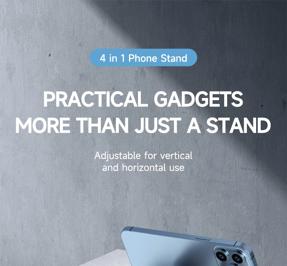 Hagibis Multifunction Cell Phone Stand Adjustable Foldable Desktop Phone Holder Box Bottle opener for iPhone 16 15 Pro Max iPad - Intechlegent