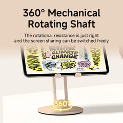 Hagibis Cell Phone Stand Adjustable Foldable Desktop Phone Holder 360° Rotation Aluminum Support for Switch2 iPad Pro iPhone 17