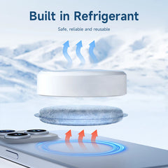 Hagibis Magnetic Cell Phone Cooler Lightweight Phone Radiator Physical Ice Pad for Phone Tablet iPad Pro Gaming Live Streaming - Intechlegent