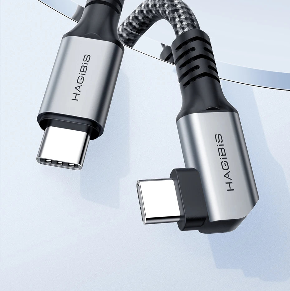 Hagibis USB C to USB C Cable USB 3.2 Gen 2 Type C Cable 10Gbps 4K 60Hz Video 100W Fast Charging for iPhone 17 Macbook Pro iPad